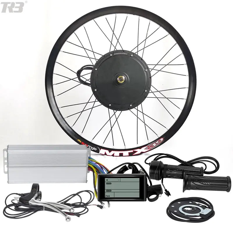 1500w/2000w/3000w/5000w/8000w 48V/52V/72V Hub motor Electric Bike Conversion Kit 26", 27.5", 29" TRB Battery