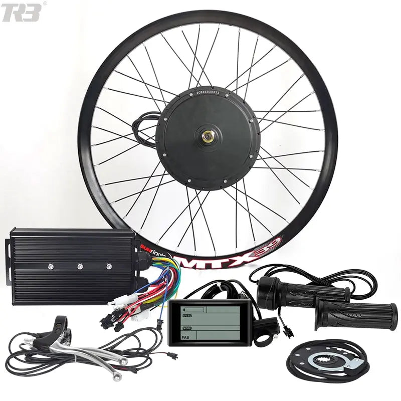1500w/2000w/3000w/5000w/8000w 48V/52V/72V Hub motor Electric Bike Conversion Kit 26", 27.5", 29" TRB Battery