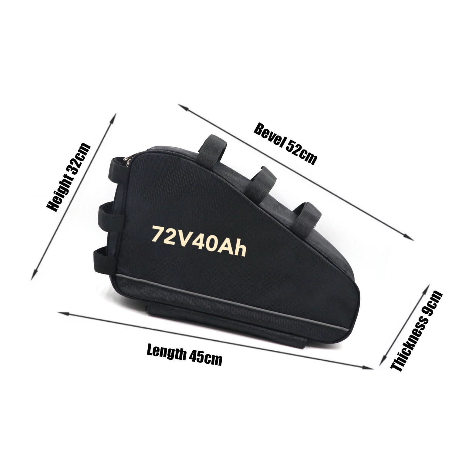 3000W-8000W Triangle eBike Battery 72V 40ah