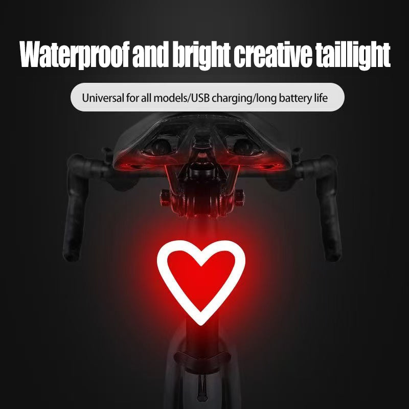 E-Bike Bicycle taillight love heart